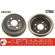 DB4282 TRW Гальмівний барабан