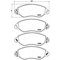 FK20246 KAISHIN Комплект гальмівних колодок дисковий гальм