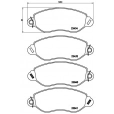 FK20246 KAISHIN Комплект гальмівних колодок дисковий гальм
