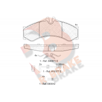 RB1126-203 R BRAKE Комплект гальмівних колодок дисковий гальм