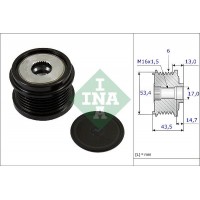 WG1253806 WILMINK GROUP Механізм вільного ходу генератора