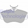 LP918 DELPHI Комплект гальмівних колодок дисковий гальм