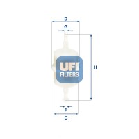 31.012.00 UFI Паливний фільтр