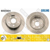 6045004 GIRLING Гальмівний диск