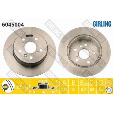 6045004 GIRLING Гальмівний диск