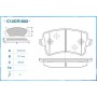 C12CR1002 CWORKS Комплект гальмівних колодок дисковий гальм