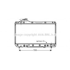 TO2220 AVA QUALITY COOLING Радіатор охолодження двигуна