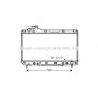 TO2220 AVA QUALITY COOLING Радіатор охолодження двигуна