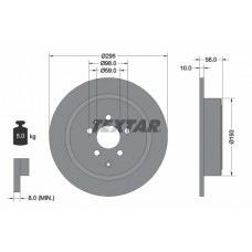 92074100 TEXTAR Гальмівний диск