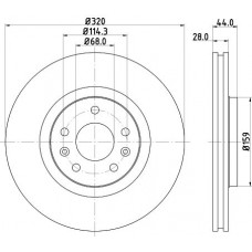 8DD 355 129-111 HELLA Гальмівний диск