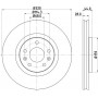 MDC2194 MINTEX Гальмівний диск