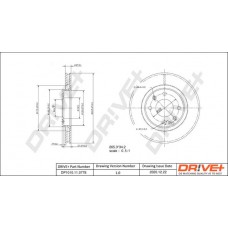 DP1010.11.0778 Dr!ve+ Гальмівний диск
