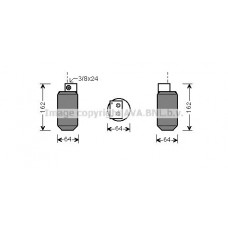AUD036 AVA QUALITY COOLING Осушувач кондиціонера