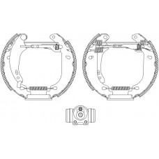 8DB 355 004-511 HELLA PAGID Комплект гальмівних колодок