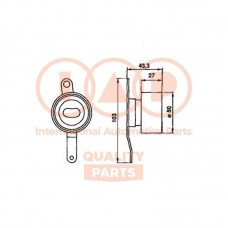 127-06013 IAP QUALITY PARTS Натяжний ролик ремінь ГРМ