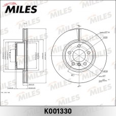 K001330 MILES Гальмівний диск