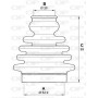 SJK7084.00 OPEN PARTS Комплект пыльника, Привідний вал