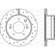 BDRS2241.25 OPEN PARTS Гальмівний диск
