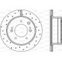 BDRS2241.25 OPEN PARTS Гальмівний диск