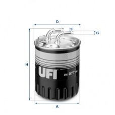 24.077.00 UFI Паливний фільтр