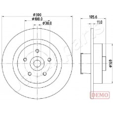DP-0700C JAPANPARTS Гальмівний диск