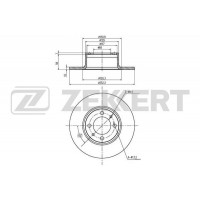 BS-5839 ZEKKERT Гальмівний диск