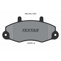 2147001 TEXTAR Комплект гальмівних колодок дисковий гальм