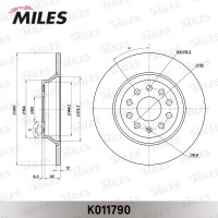 K011790 MILES Гальмівний диск