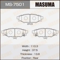 MS-7501 MASUMA Комплект гальмівних колодок