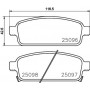 8DB 355 015-221 HELLA Комплект гальмівних колодок, дискове гальмо