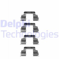 LX0334 DELPHI Комплектуючі колодки дискового гальма