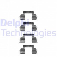LX0334 DELPHI Комплектуючі колодки дискового гальма