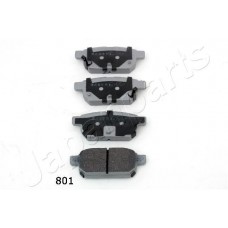 PP-801AF JAPANPARTS Комплект гальмівних колодок дисковий гальм