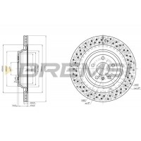 CD8214V BREMSI Гальмівний диск