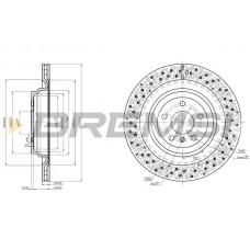 CD8214V BREMSI Гальмівний диск
