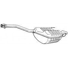 278-433 BOSAL Глушник вихлопних газів кінцевий