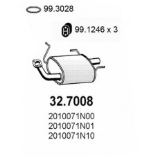 32.7008 ASSO Глушник вихлопних газів кінцевий