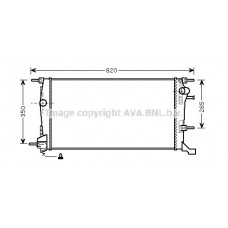 RTA2445 AVA QUALITY COOLING Радіатор охолодження двигуна