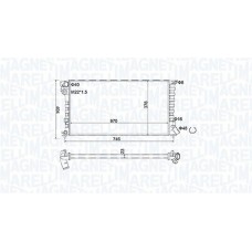 350213186600 MAGNETI MARELLI Радіатор охолодження двигуна