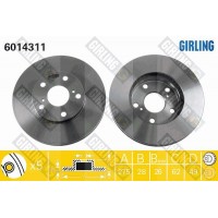 6014311 GIRLING Гальмівний диск