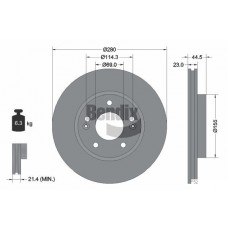 BDS1394 BENDIX Braking Гальмівний диск