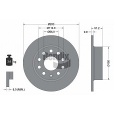 BDS1007 BENDIX Braking Гальмівний диск