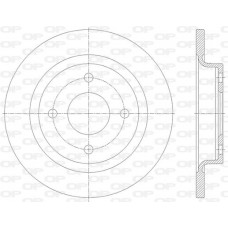 BDA2837.10 OPEN PARTS Гальмівний диск