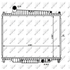 WG1723630 WILMINK GROUP Радіатор охолодження двигуна