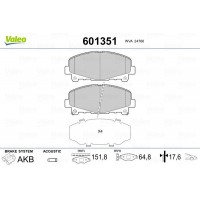 601351 VALEO Комплект гальмівних колодок дисковий гальм