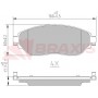 AA0606 BRAXIS КомплеК т гальмівних колодок, дискове гальмо