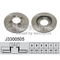 J3300505 NIPPARTS Гальмівний диск