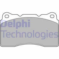 LP1944 DELPHI Комплект гальмівних колодок дисковий гальм