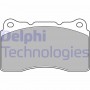 LP1944 DELPHI Комплект гальмівних колодок дисковий гальм