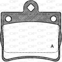 BPA0630.00 OPEN PARTS Комплект гальмівних колодок дисковий гальм
